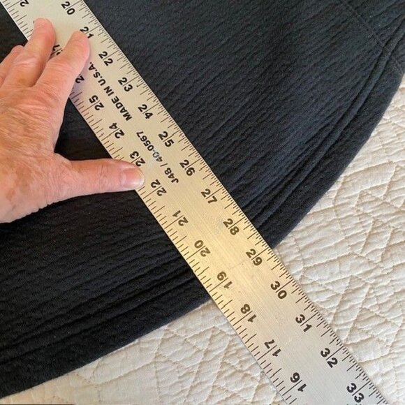 L L Bean Gray Textured Pullover Mock Neck Pockets Size Medium Soft Cozy - Picture 5 of 7